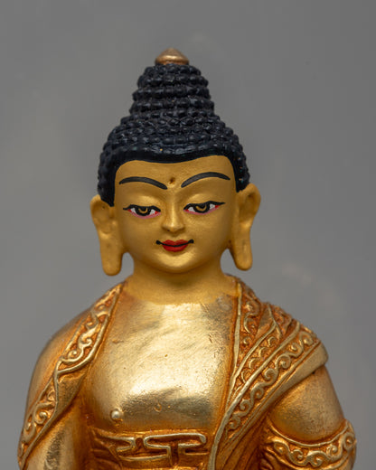 Gold-Plated Medicine Buddha | Copper & Gold-Plated Statue