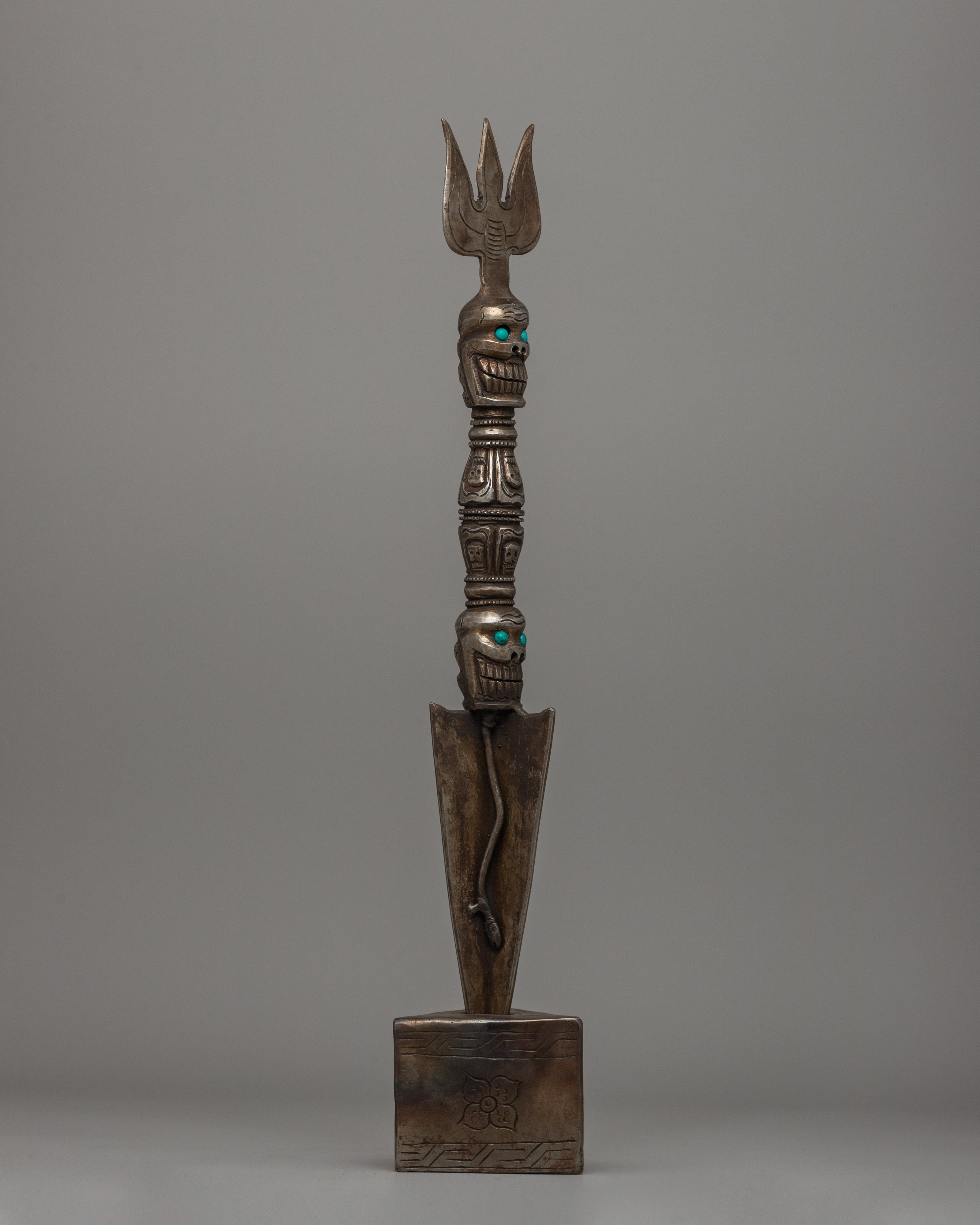 Phurba with A Three Pointed Weapon | A Powerful Tibetan Ritual Weapon