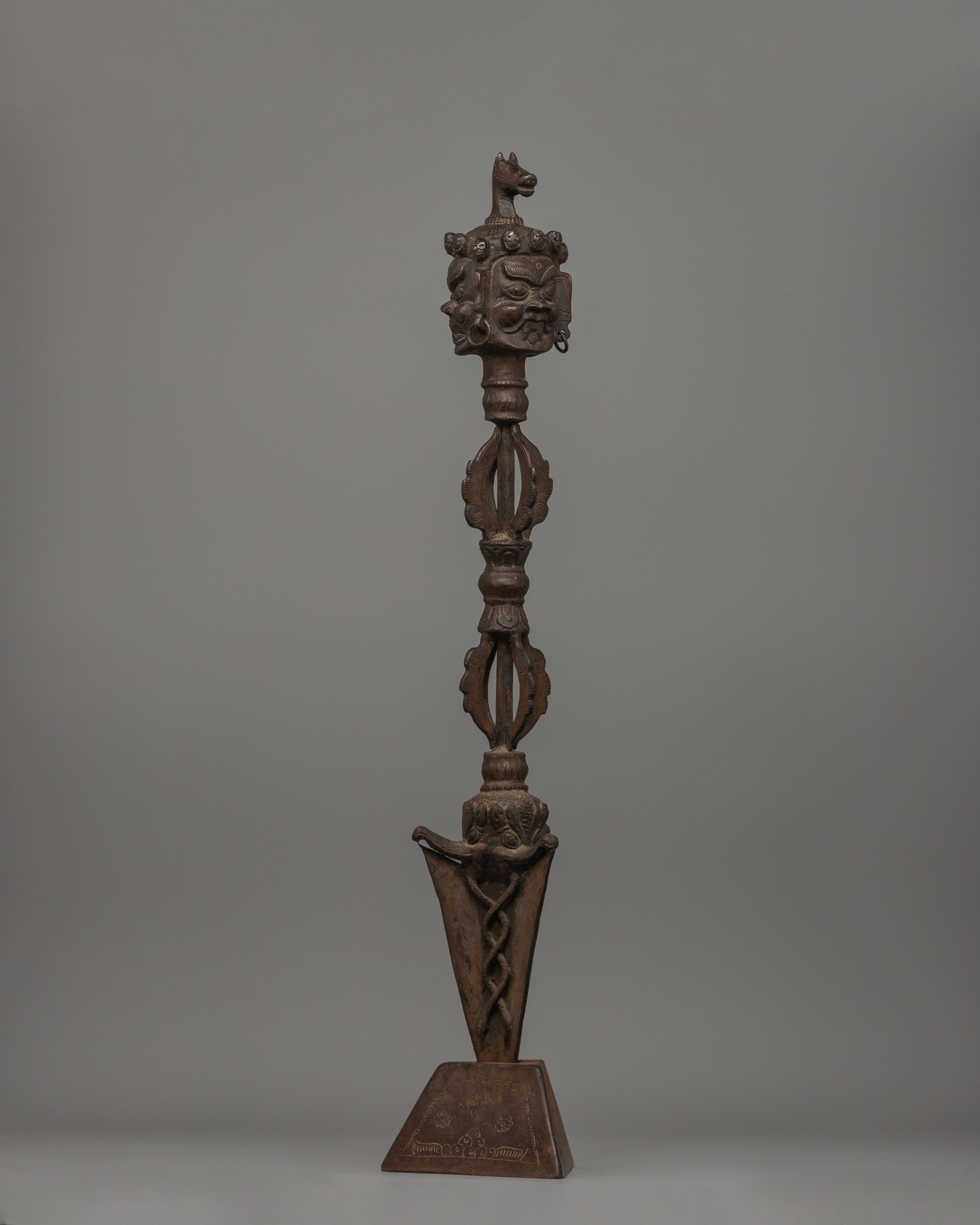 Buddhist Ritual Phurba | Hayagriva Dagger for Altar