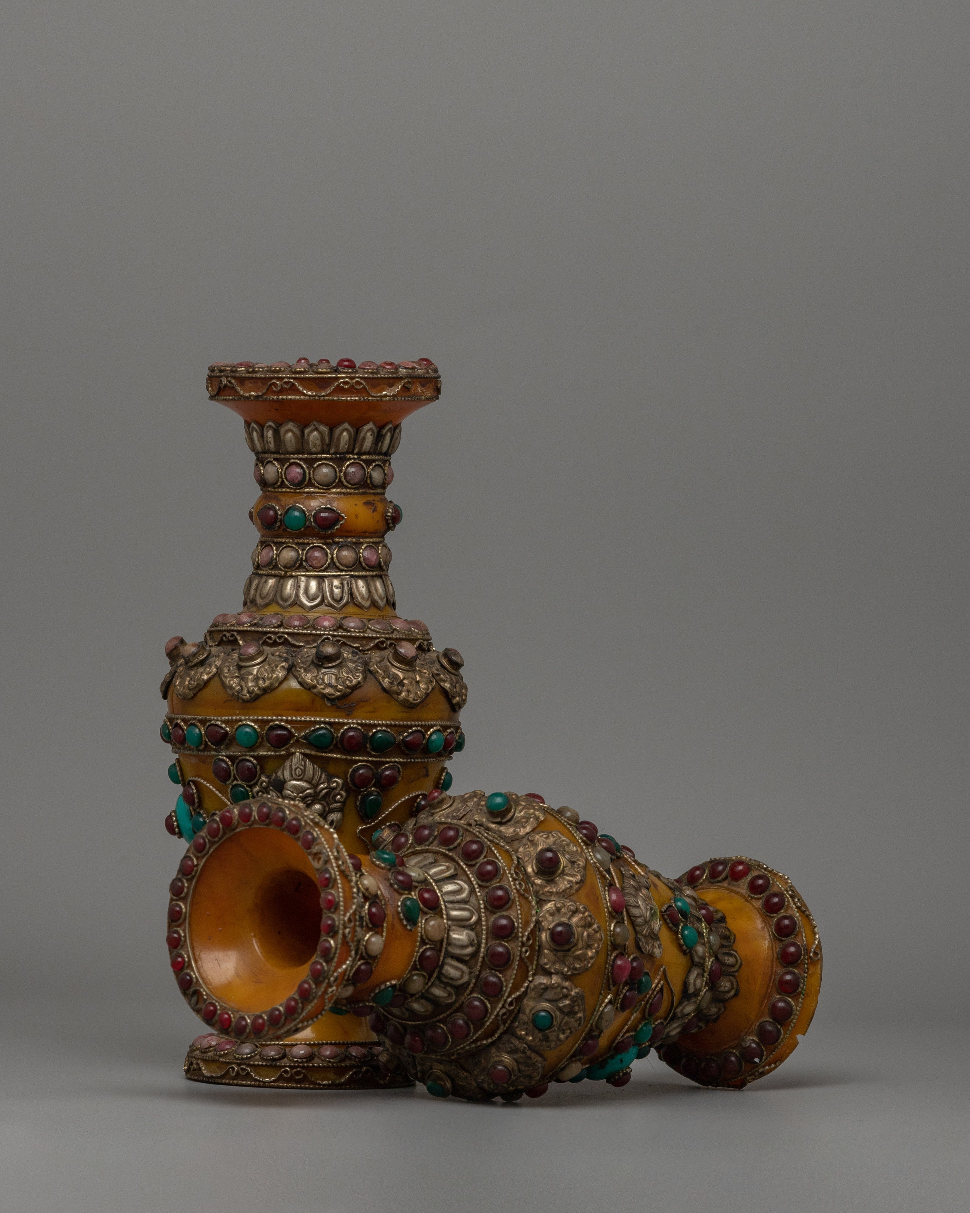 Home Decor Flower Vase | Traditional Himalayan Art
