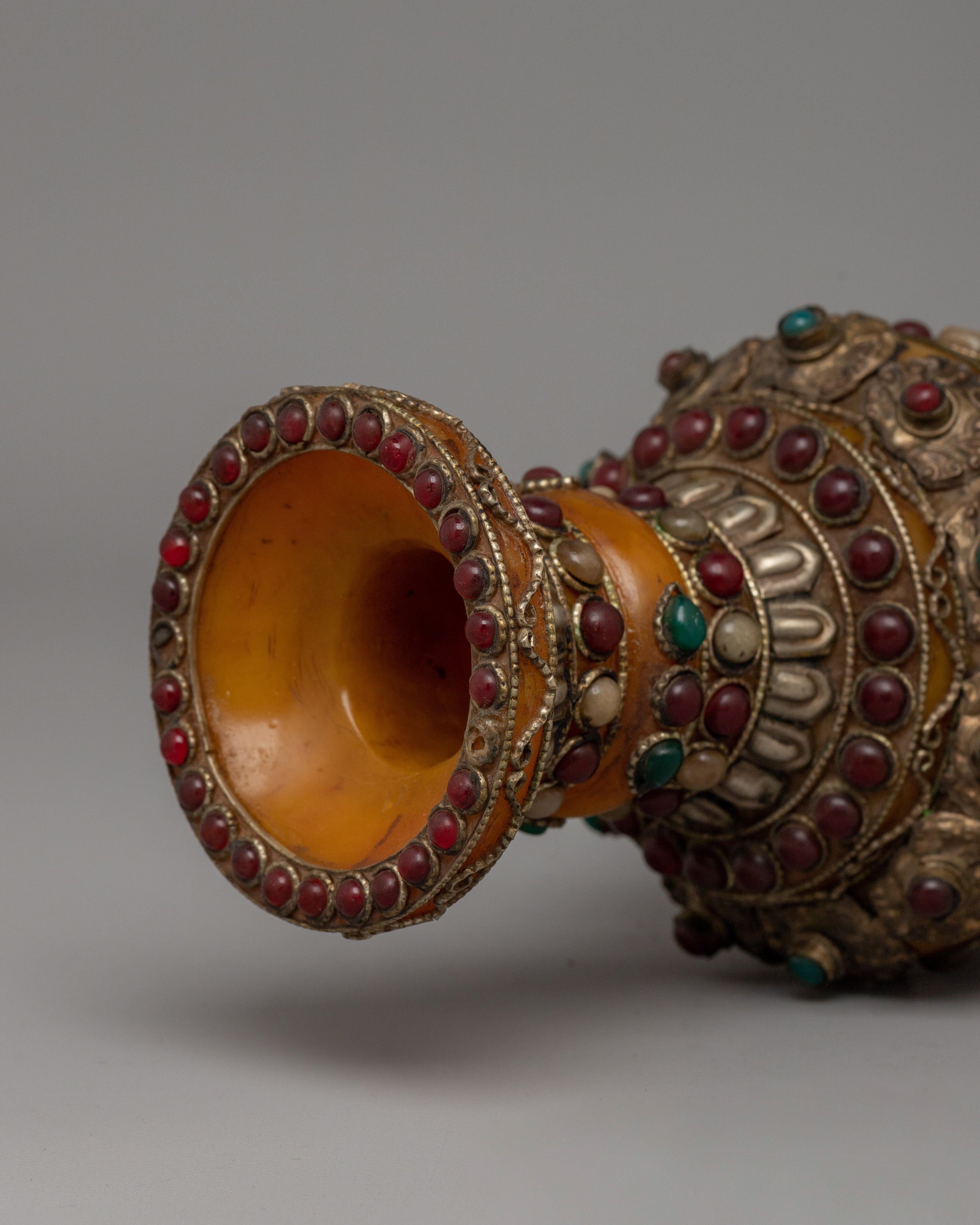 Home Decor Flower Vase | Traditional Himalayan Art