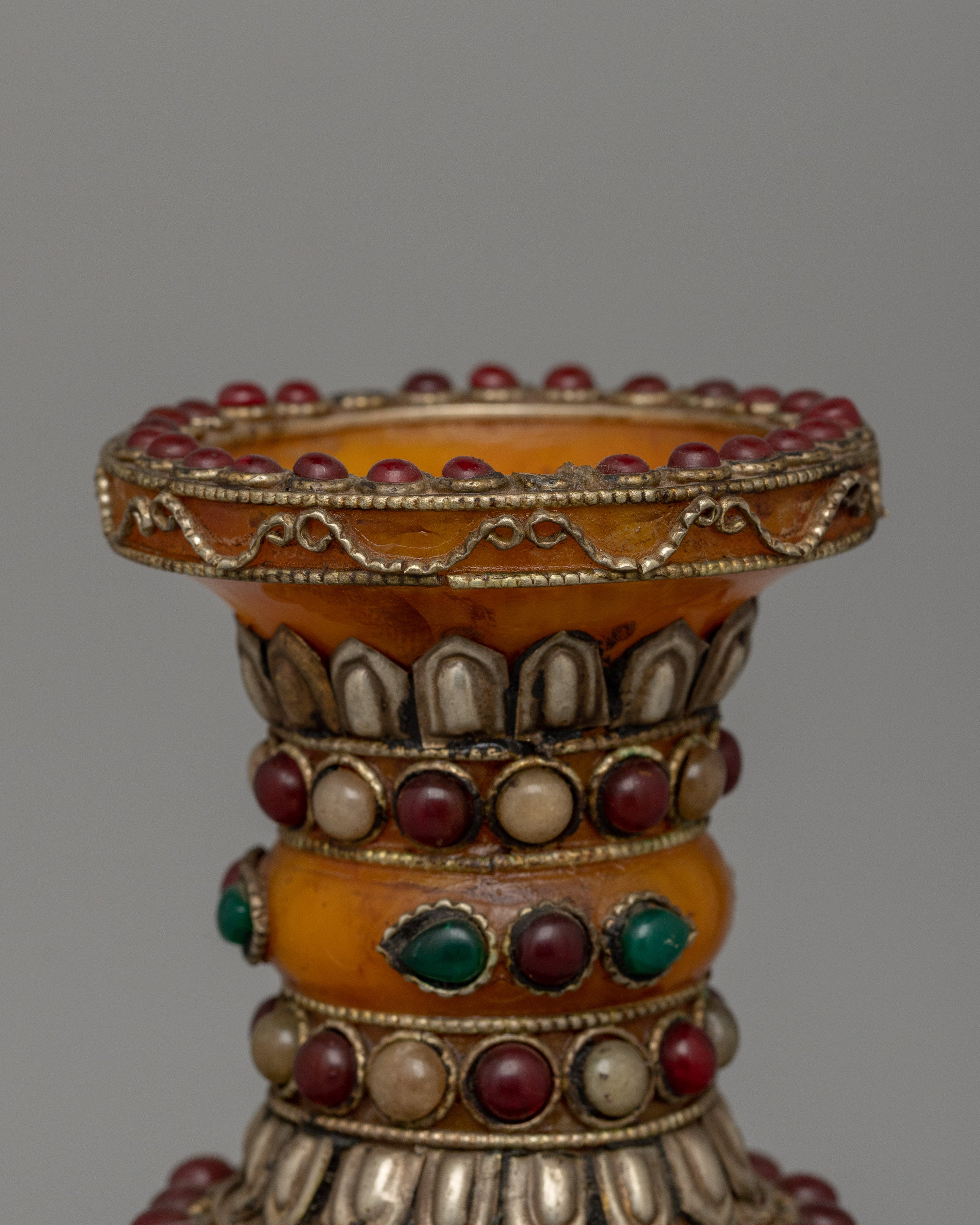Home Decor Flower Vase | Traditional Himalayan Art