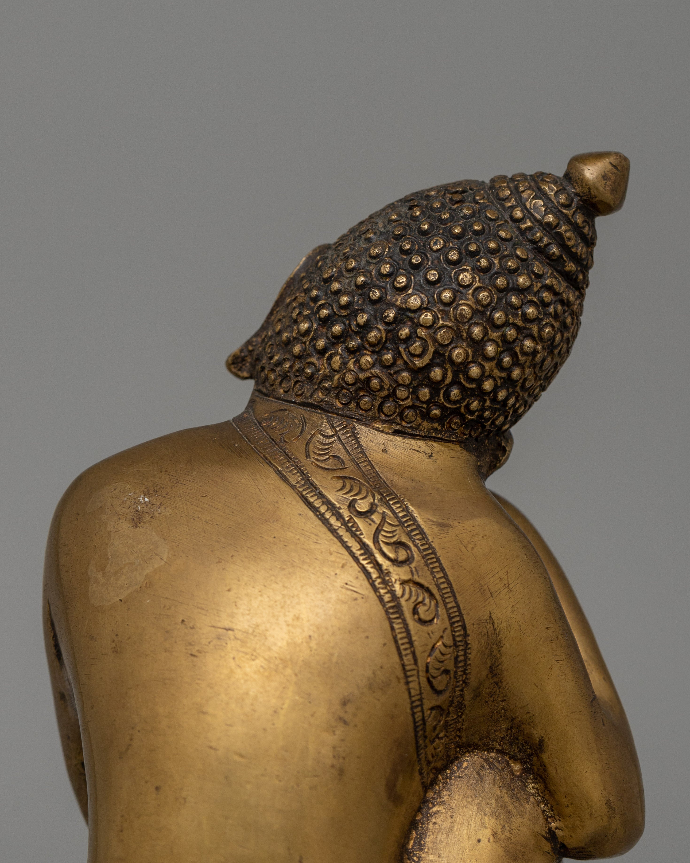 Traditional Himalayan Shakyamuni Buddha Statue | Spiritual Meditation Artwork