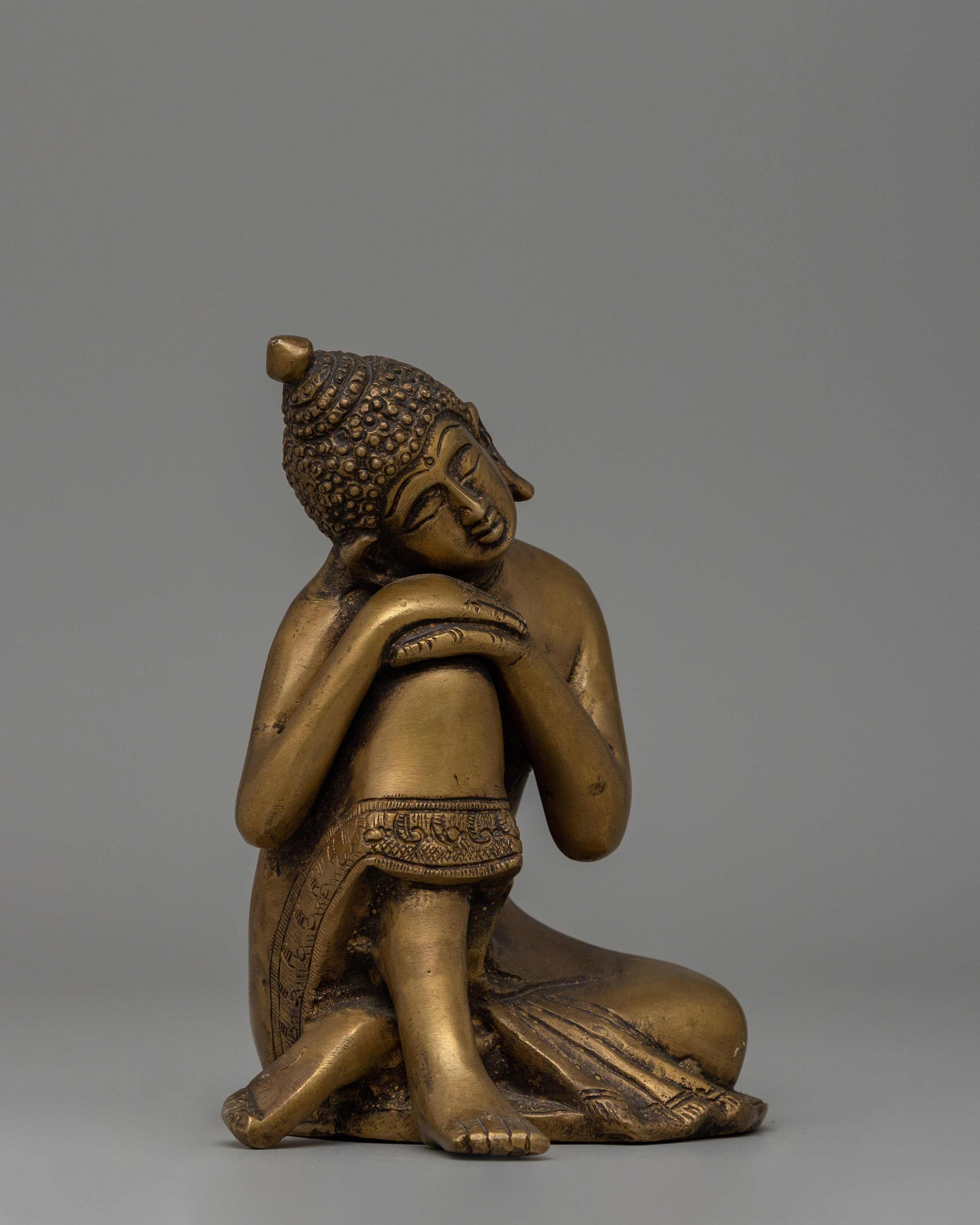 Traditional Himalayan Shakyamuni Buddha Statue | Spiritual Meditation Artwork