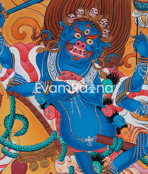 Wrathful Palden lhamo | Tibetan Art