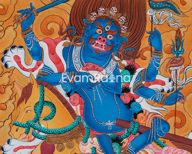 Wrathful Palden lhamo | Tibetan Art