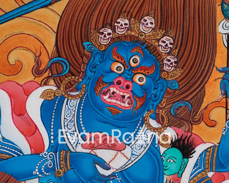 Wrathful Palden lhamo | Tibetan Art