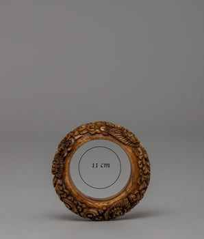 Mahakala Carved Tibetan Ring | Wrathful Protector Deity Ring