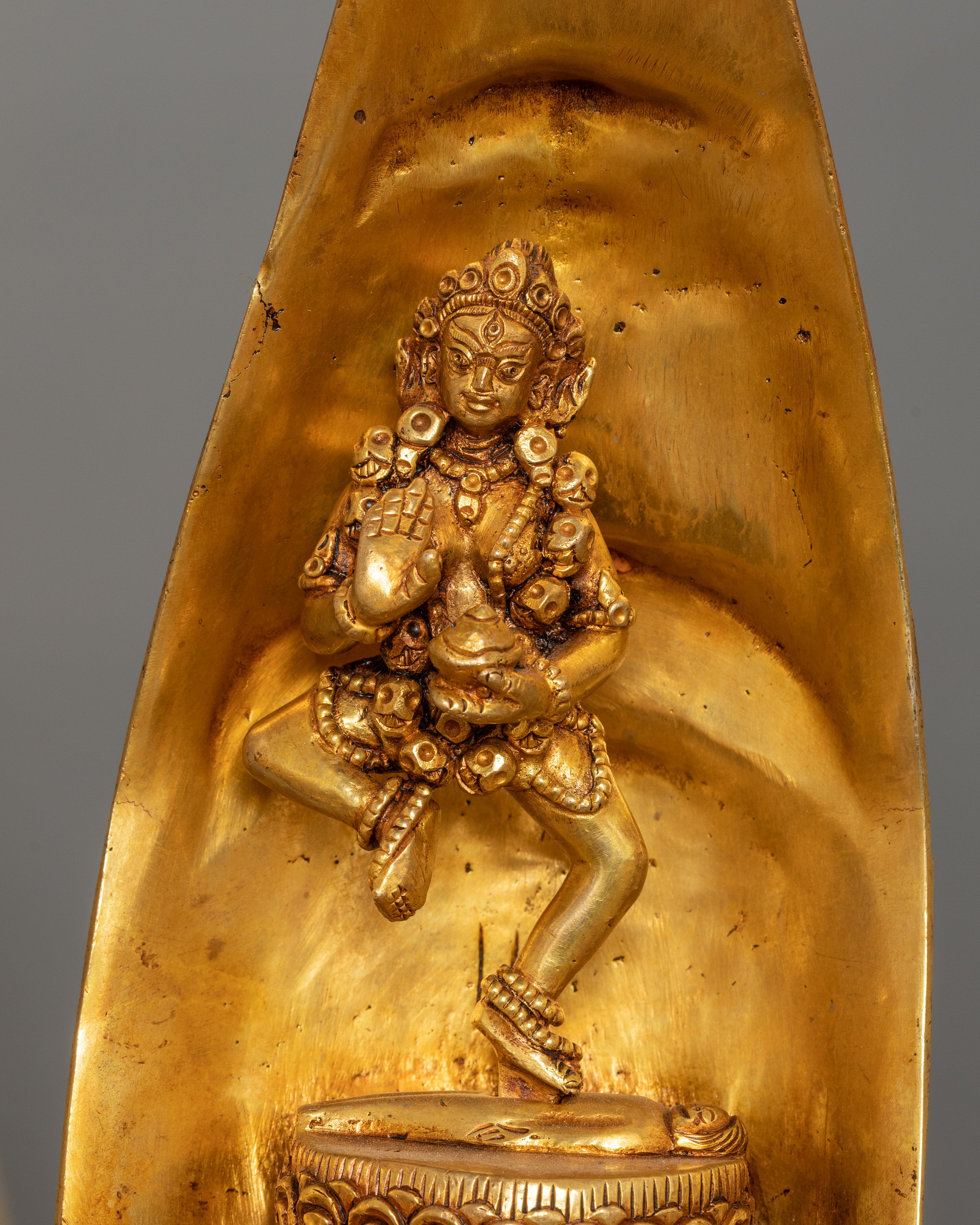 Chakrasamvara's Lotus Mandala Sculpture | Sacred Buddhist Symbol of Purity