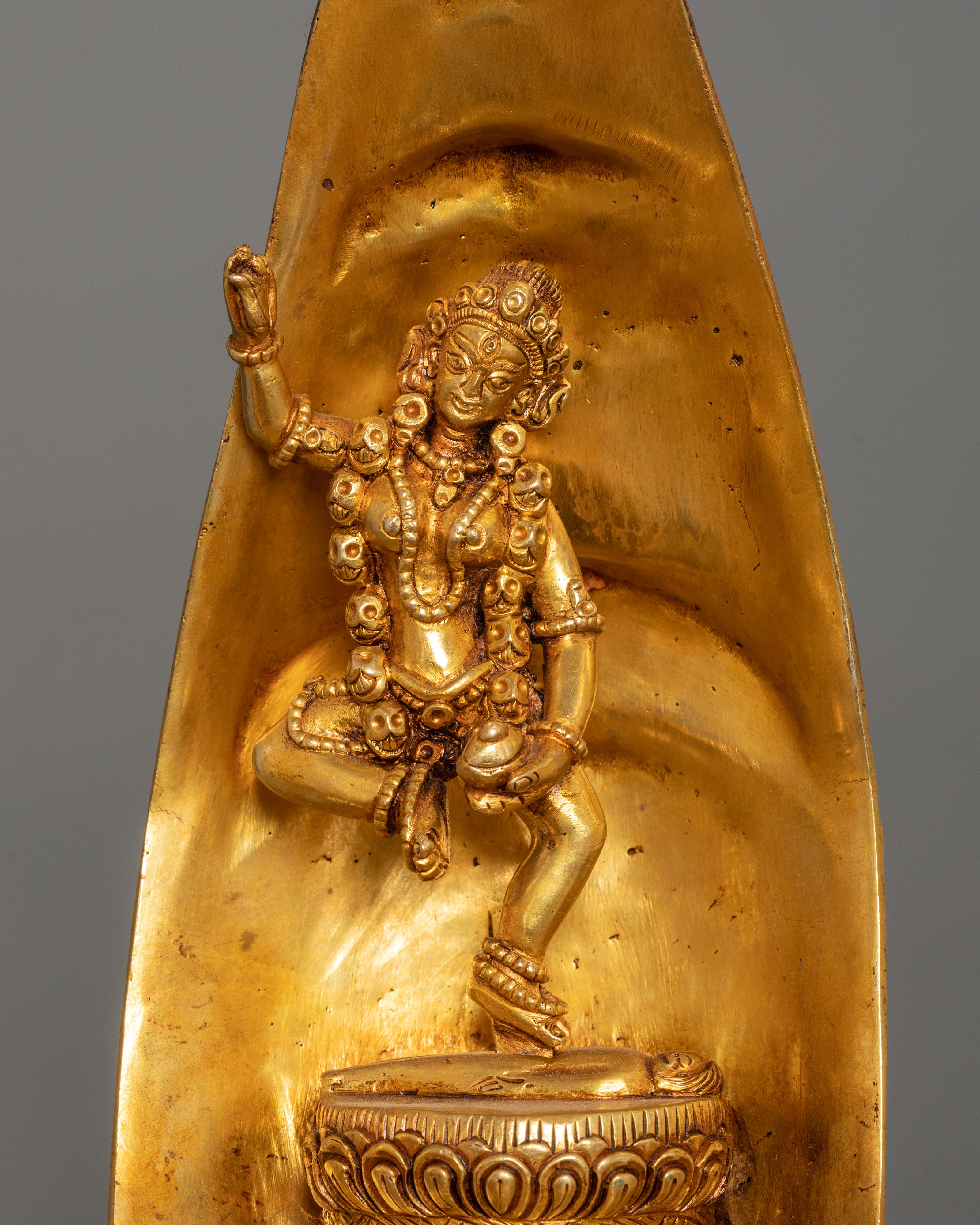 Chakrasamvara's Lotus Mandala Sculpture | Sacred Buddhist Symbol of Purity