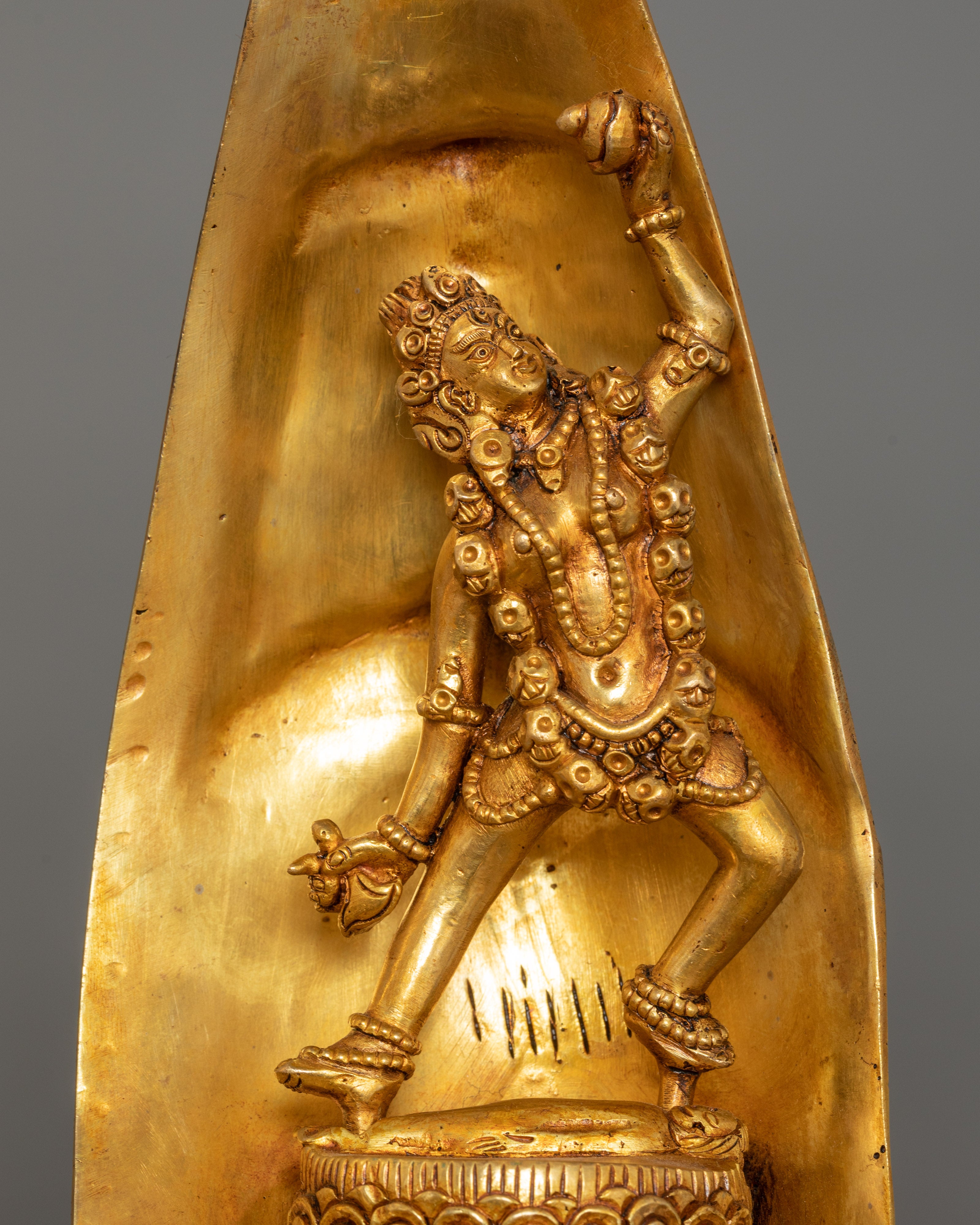 Chakrasamvara's Lotus Mandala Sculpture | Sacred Buddhist Symbol of Purity