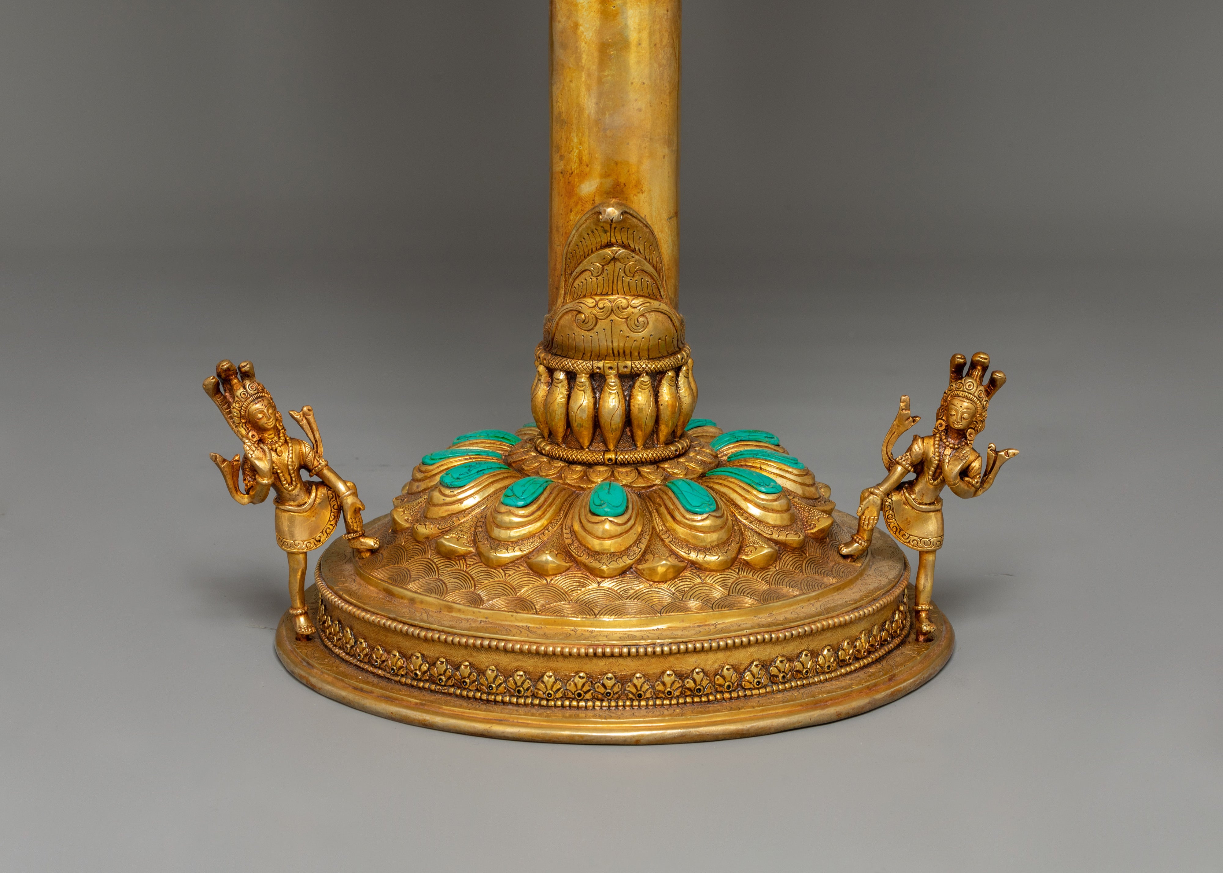 Chakrasamvara's Lotus Mandala Sculpture | Sacred Buddhist Symbol of Purity