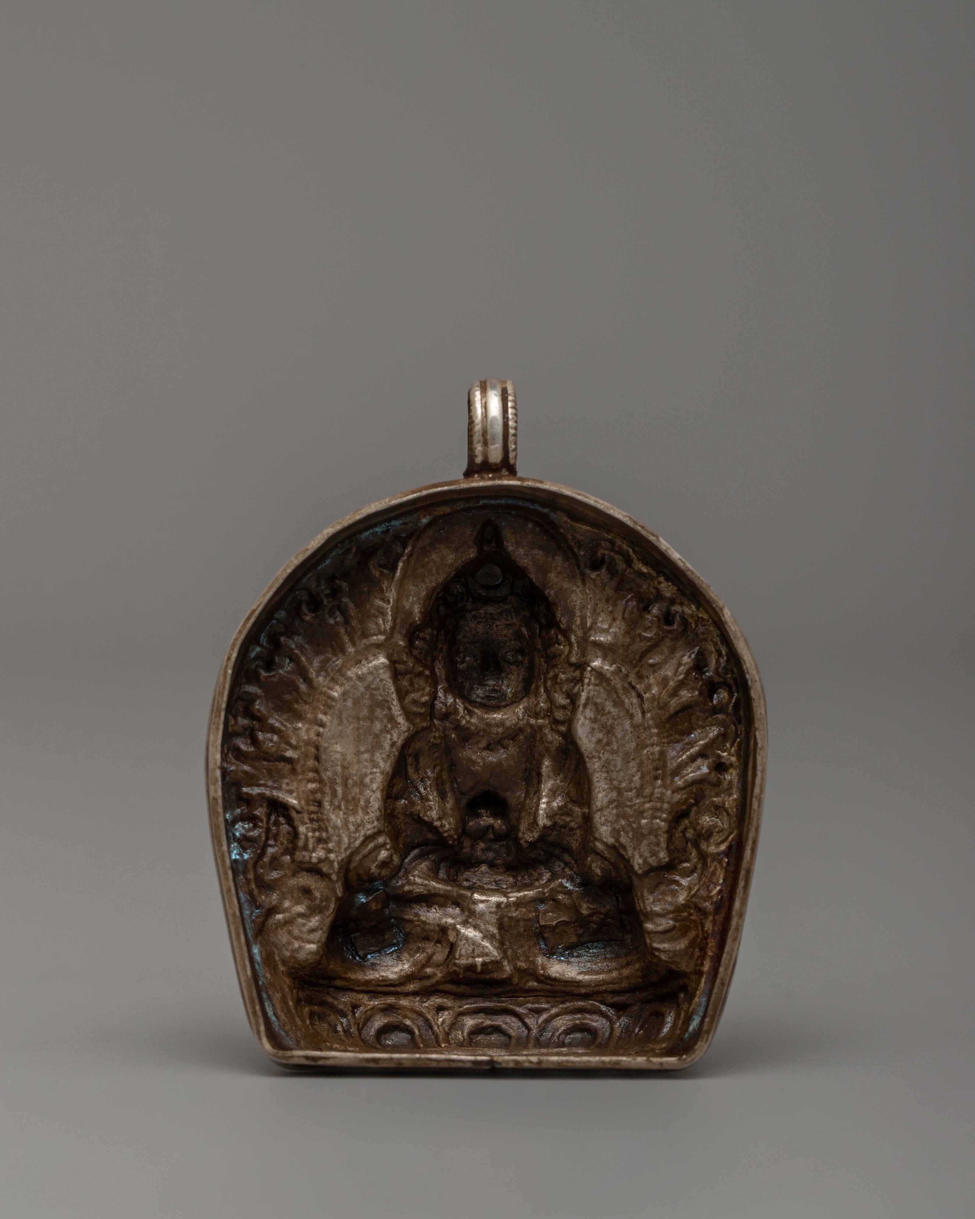 Amityus Buddha Ghau Box Locket | Sacred Symbol of Longevity & Enlightenment