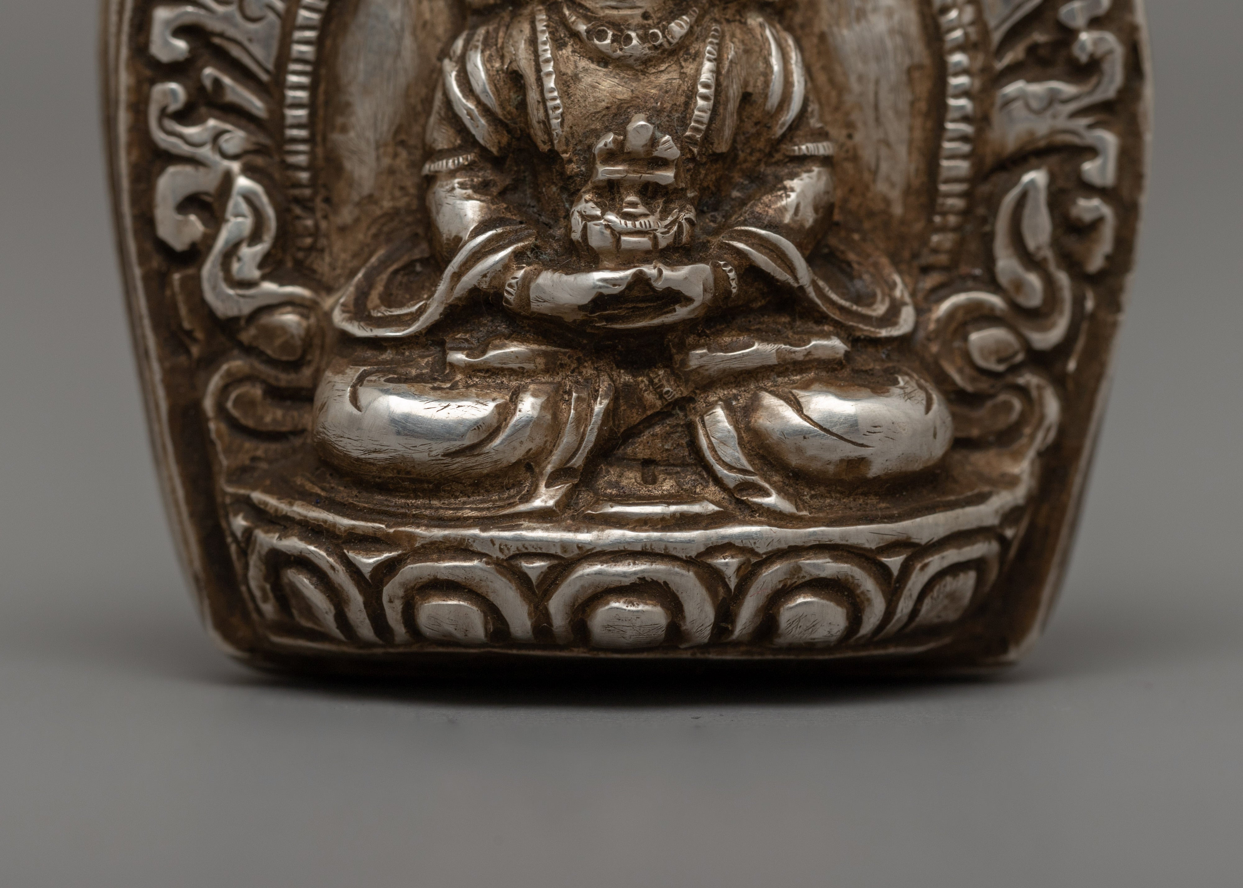 Amityus Buddha Ghau Box Locket | Sacred Symbol of Longevity & Enlightenment