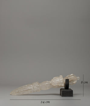 Ritual Crytal Dagger Phurba | Sacred Buddhist Tool for Transformation & Protection