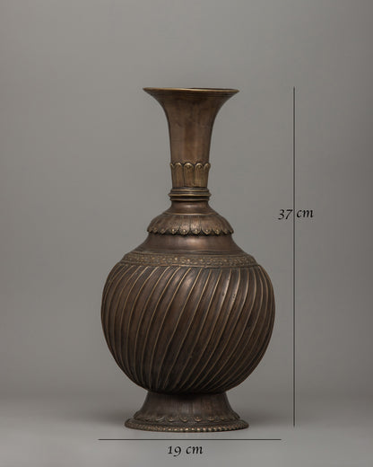 Handcrafted Home Decorative Flower Vase | Timeless Bronze Masterpiece