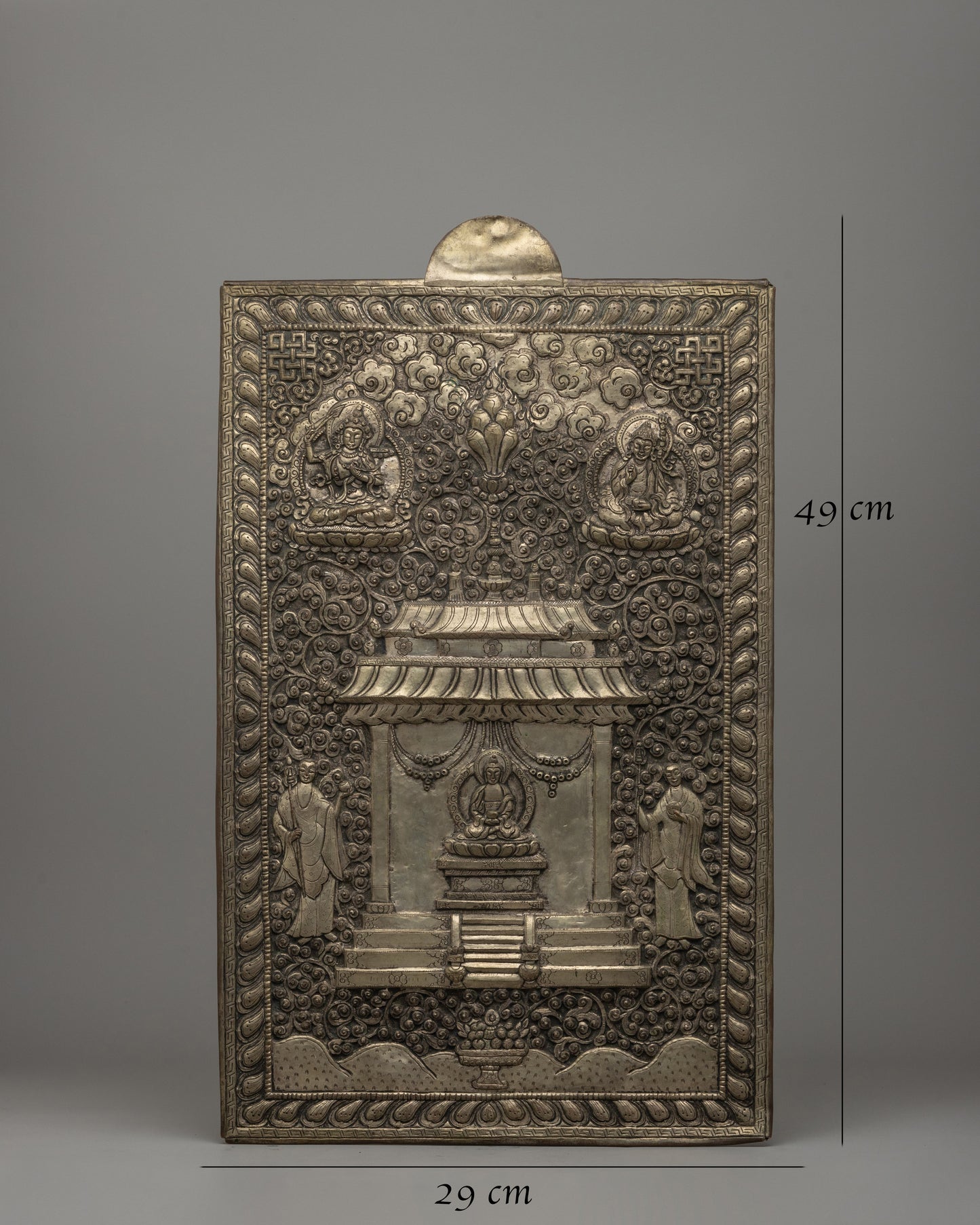 Hand-carved Amitabha Buddha Wall Hanging | Sacred Tibetan Buddhist Masterpiece