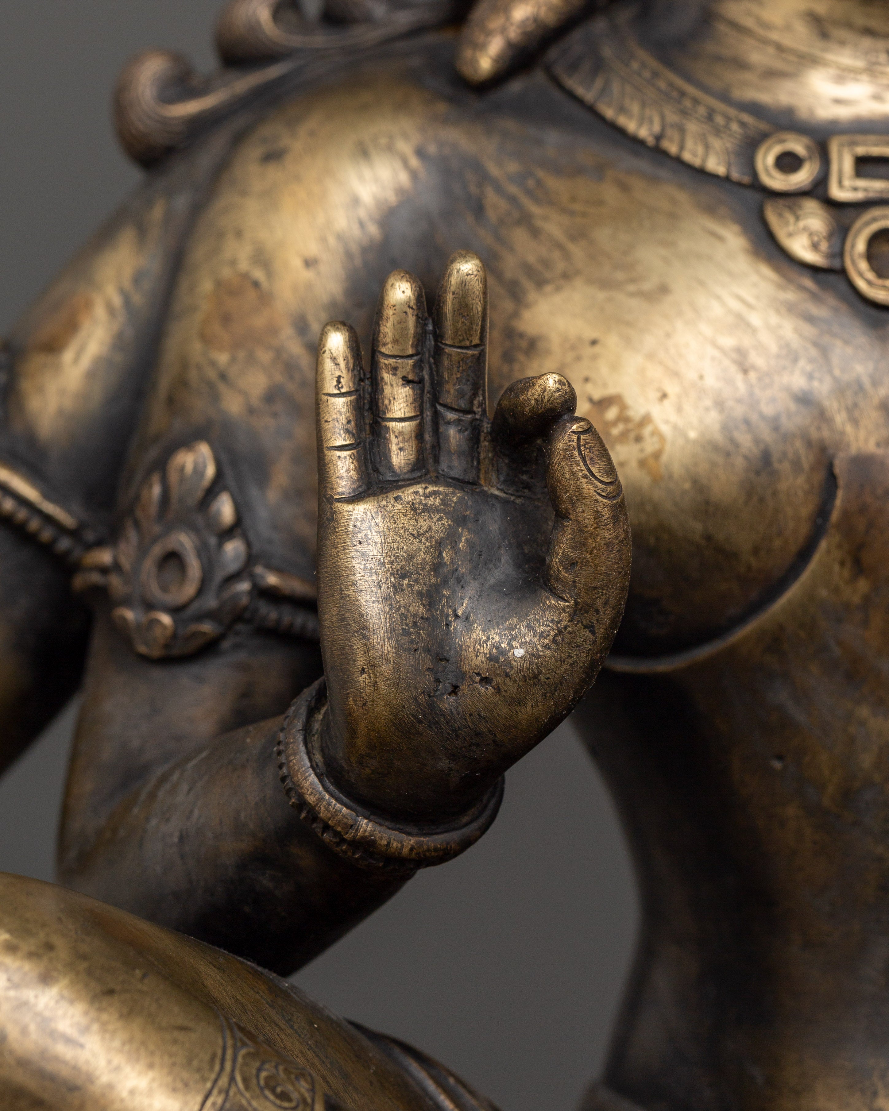Shiva and Parvati Sculpture | Antique Finish Deity Craft