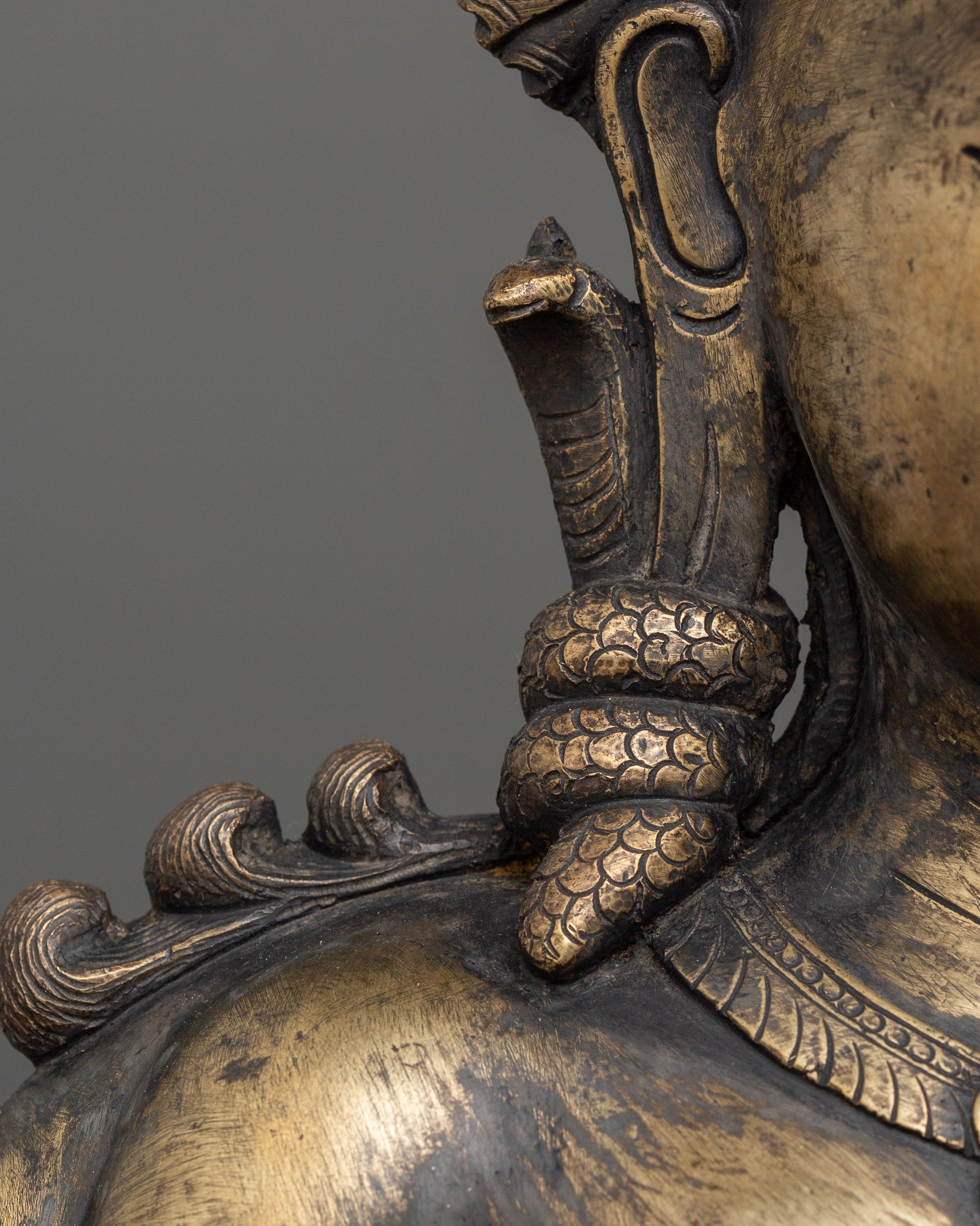 Shiva and Parvati Sculpture | Antique Finish Deity Craft