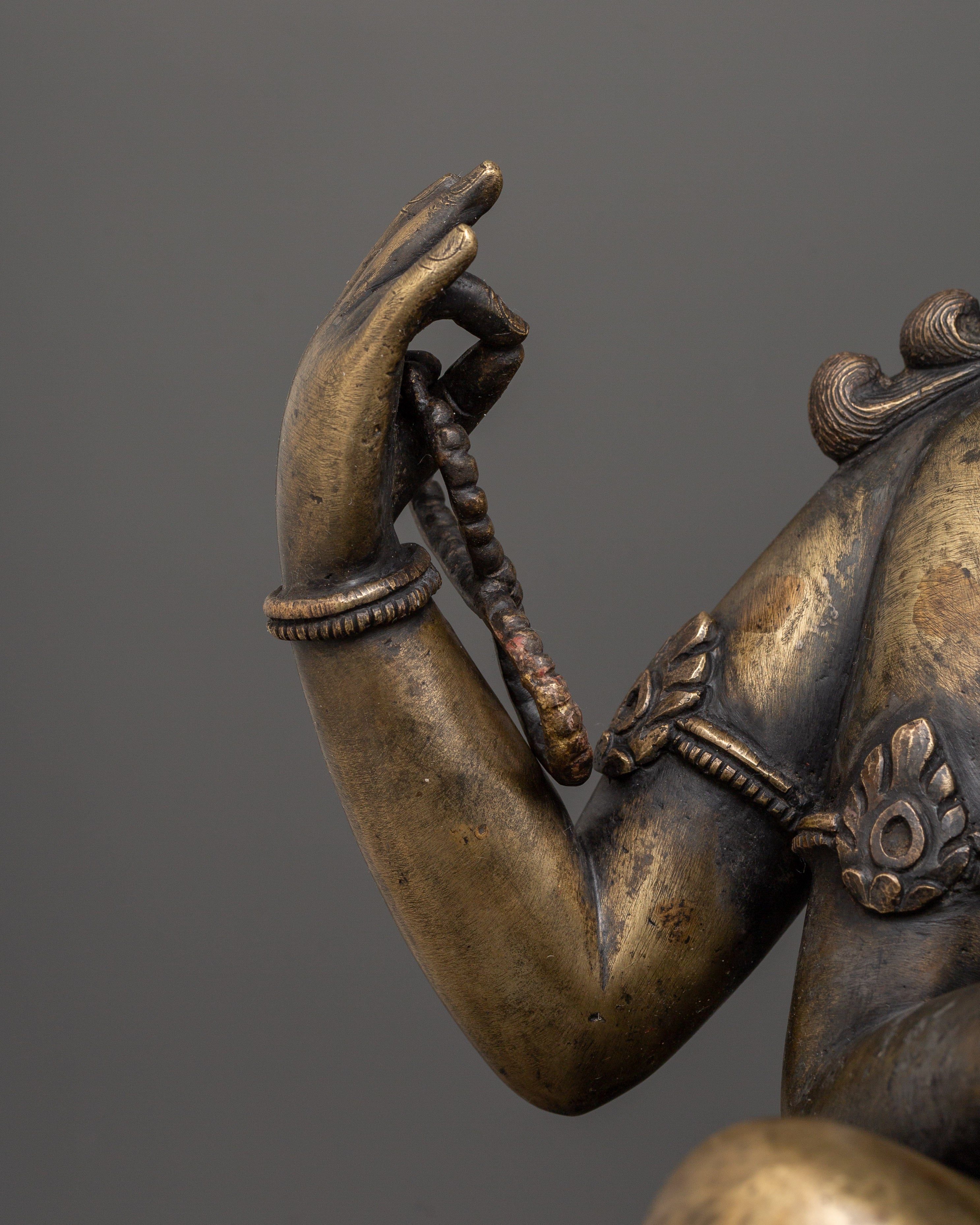 Shiva and Parvati Sculpture | Antique Finish Deity Craft