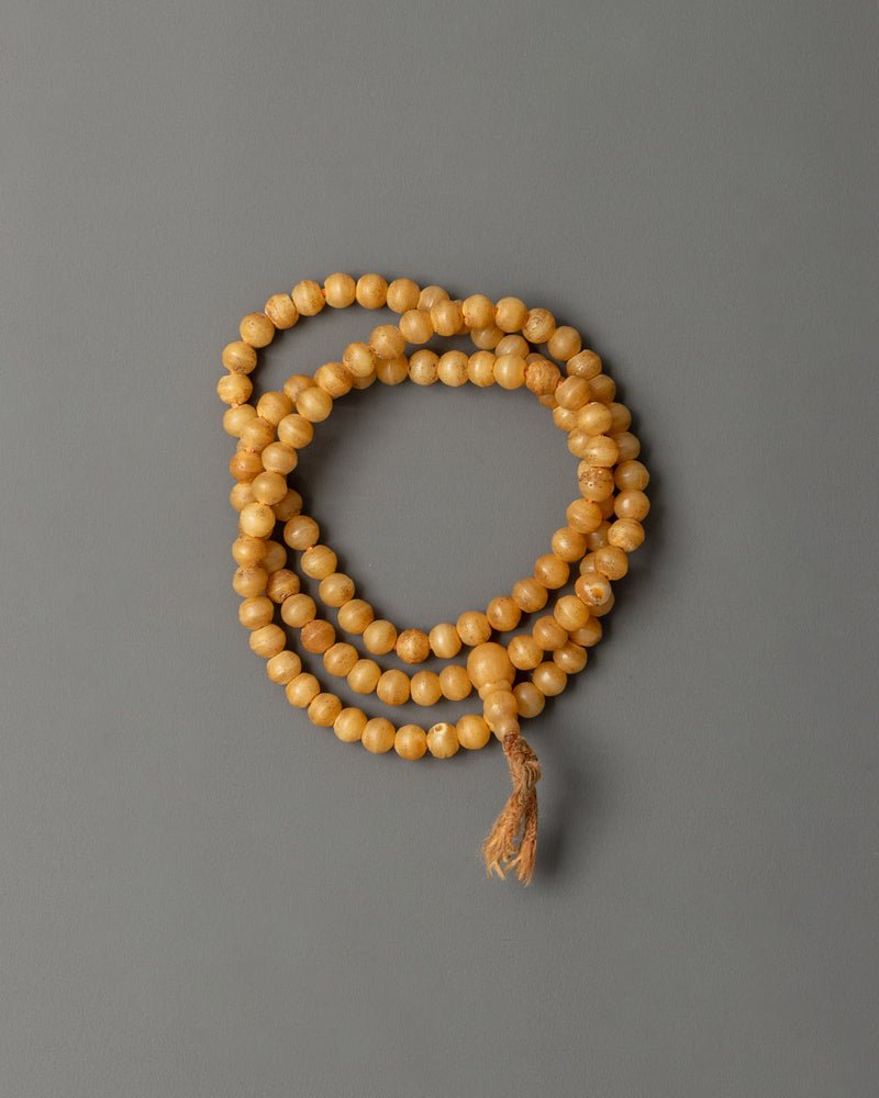 Buddhist Buffalo Bone Mala Beads |  Sacred Tool for Mindfulness & Devotion