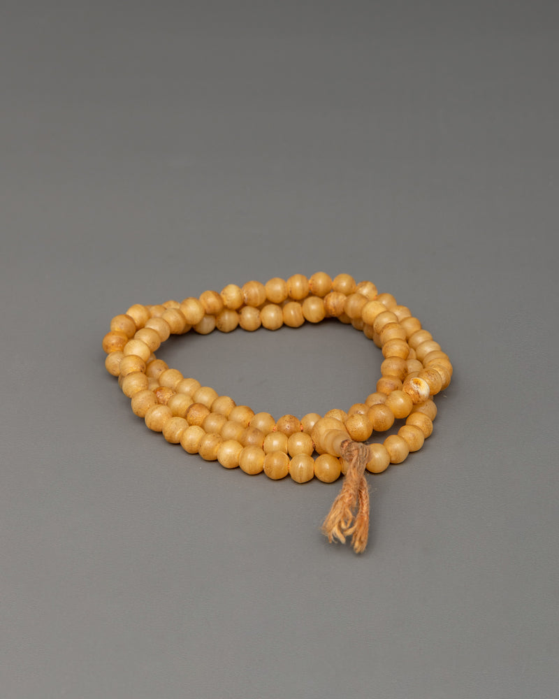 Buddhist Buffalo Bone Mala Beads |  Sacred Tool for Mindfulness & Devotion