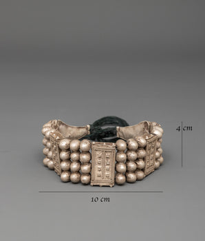 Traditional Himalayan Silver Bracelet | Timeless Ethnic Masterpiece