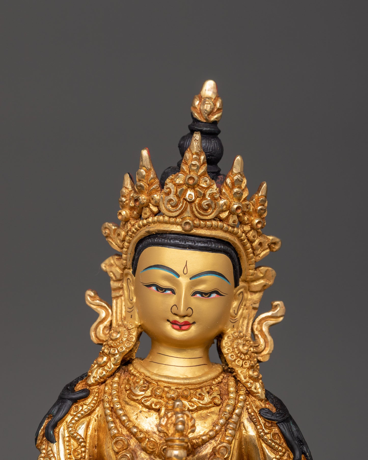 Gold-Plated Vajrasattva Statue | Symbol of Purification & Enlightenment