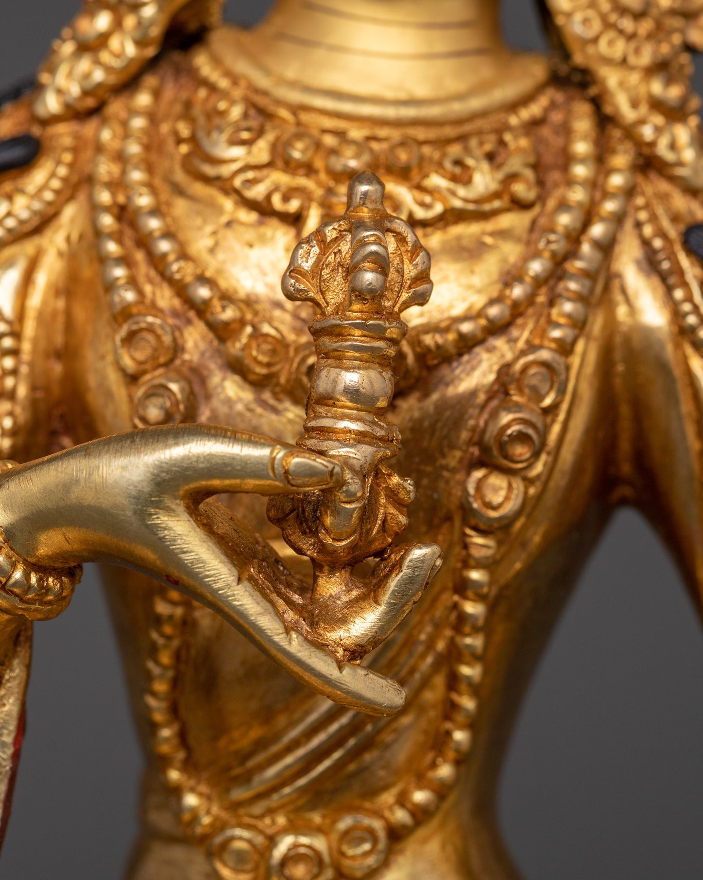 Gold-Plated Vajrasattva Statue | Symbol of Purification & Enlightenment