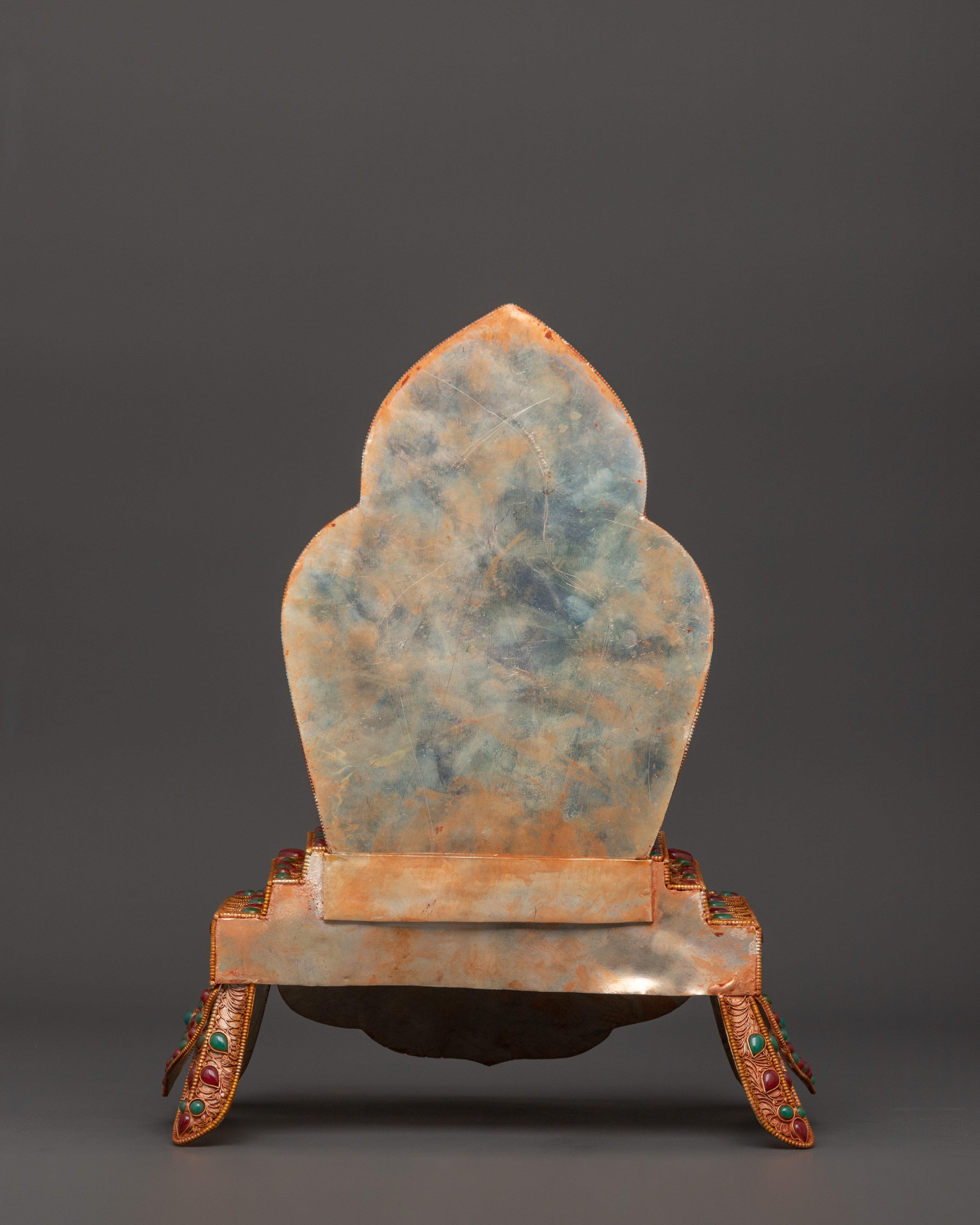 Turquoise-Body Six-Armed Mahakala | Wrathful Protector Deity Statue