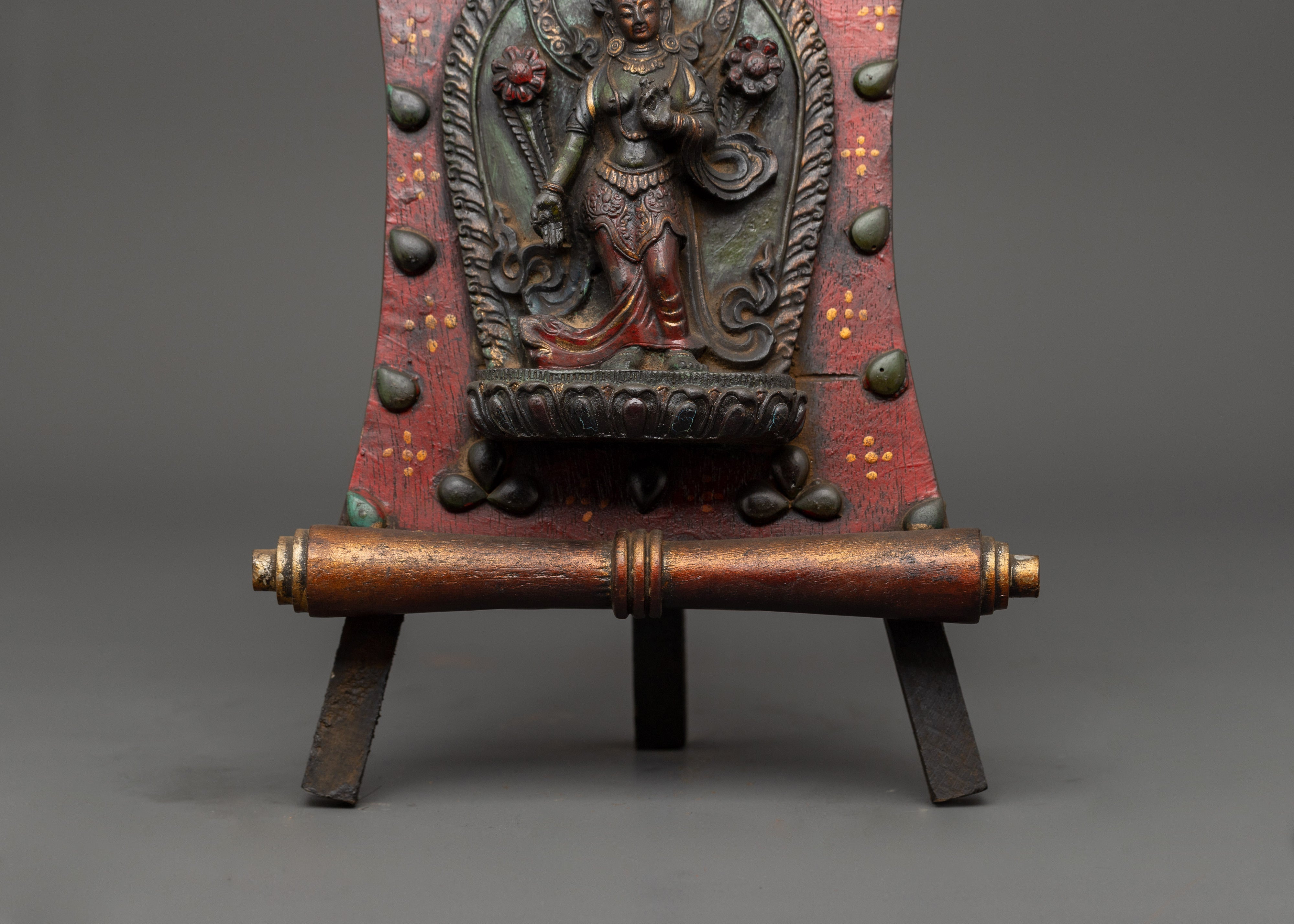 Handcrafted Green Tara Wall Art | Spiritual Home Decor for Altar