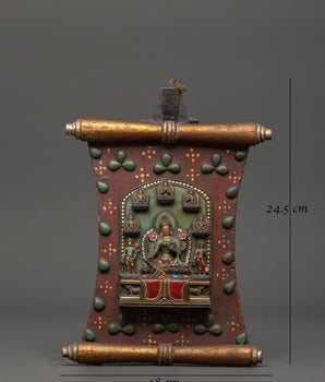 Green Tara Wall Craft Decor | Tibetan Spiritual Art