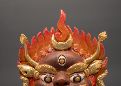 Garuda Mask with Crescent Moon On His Head | A Divine Symbol of Power