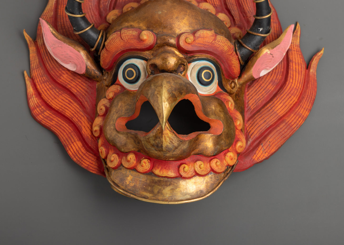 Garuda Mask with Horns | A Sacred Symbol of Strength