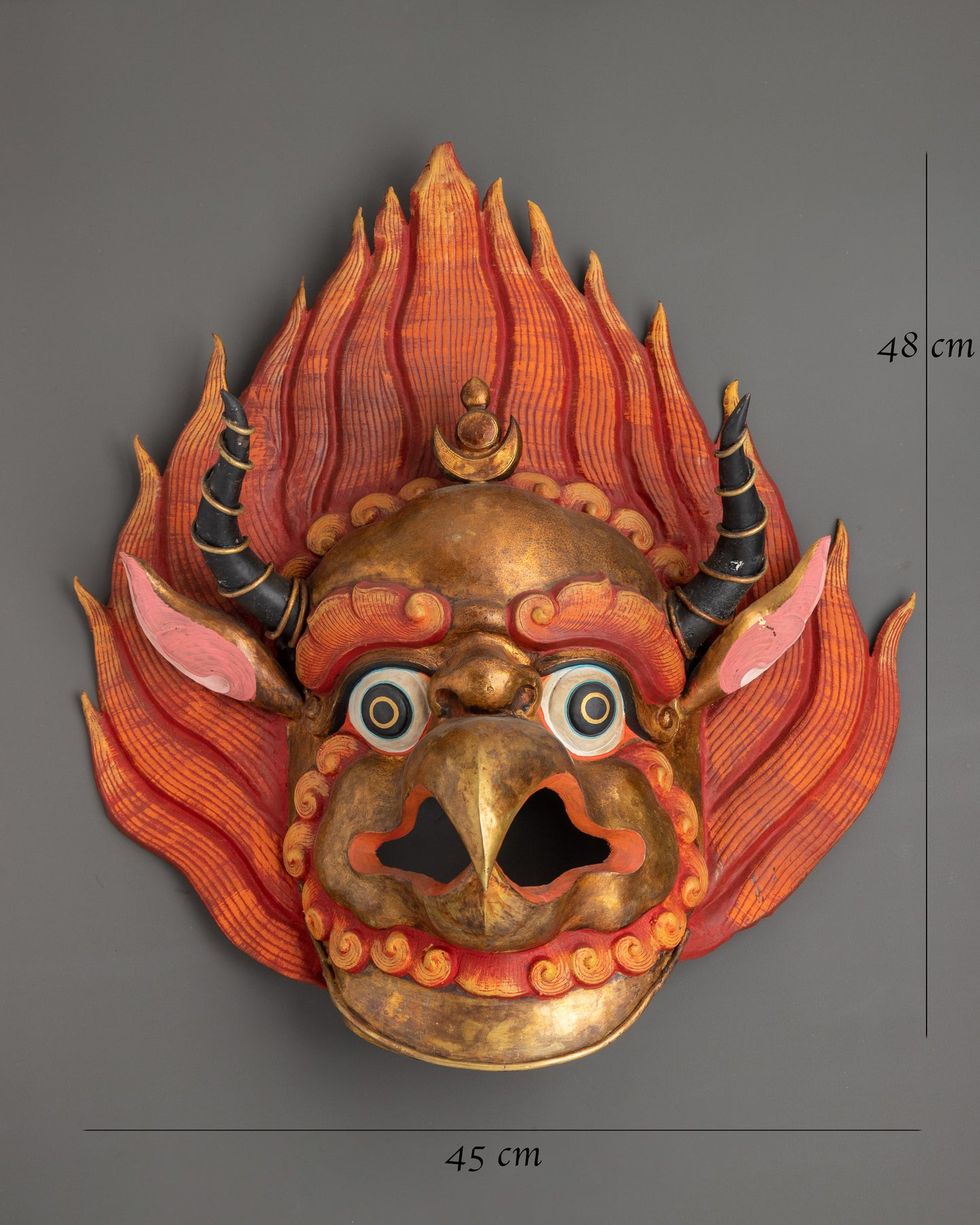 Garuda Mask with Horns | A Sacred Symbol of Strength