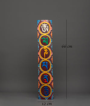 Wooden Mantra Decor | Sacred Spiritual Wall Art