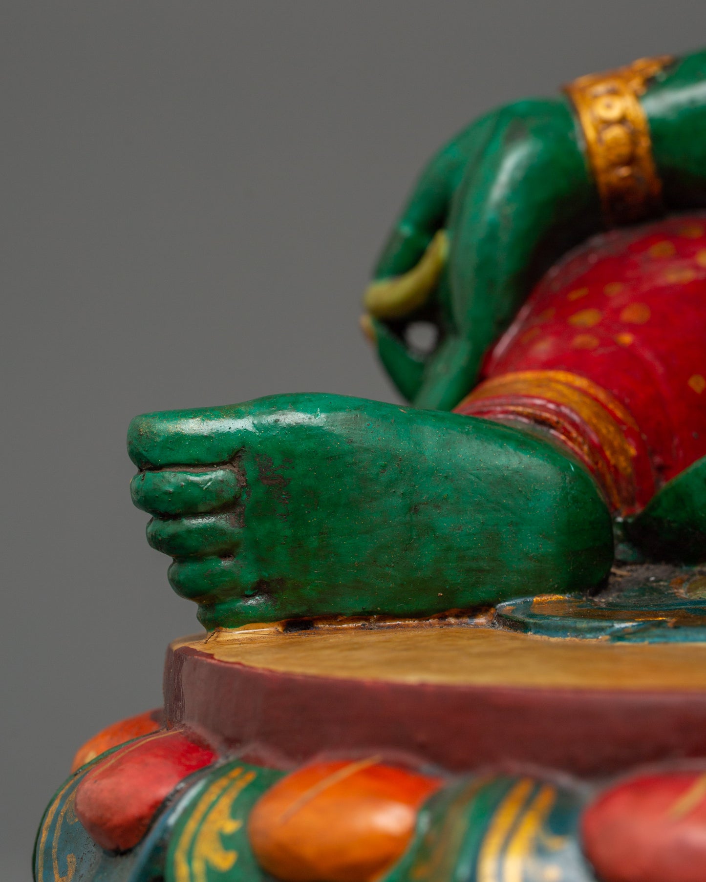 Buddhist Goddess Green Tara Statue | Sacred Tibetan Spiritual Decor