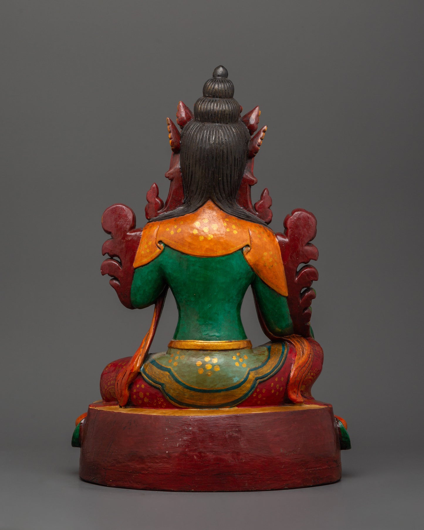 Buddhist Goddess Green Tara Statue | Sacred Tibetan Spiritual Decor