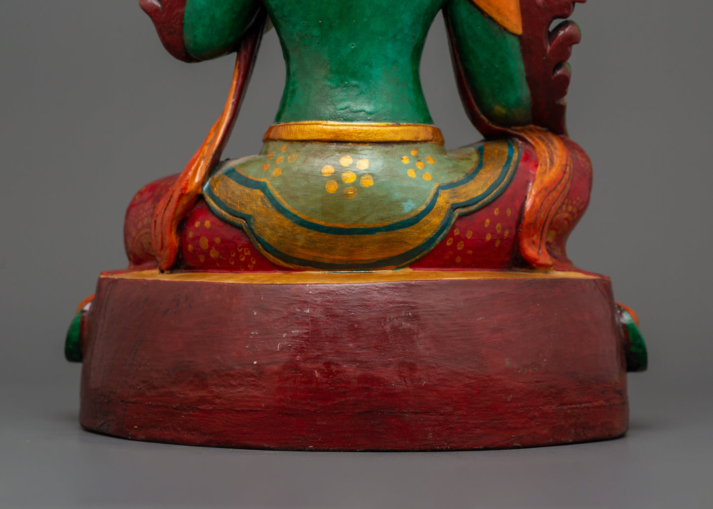 Buddhist Goddess Green Tara Statue | Sacred Tibetan Spiritual Decor