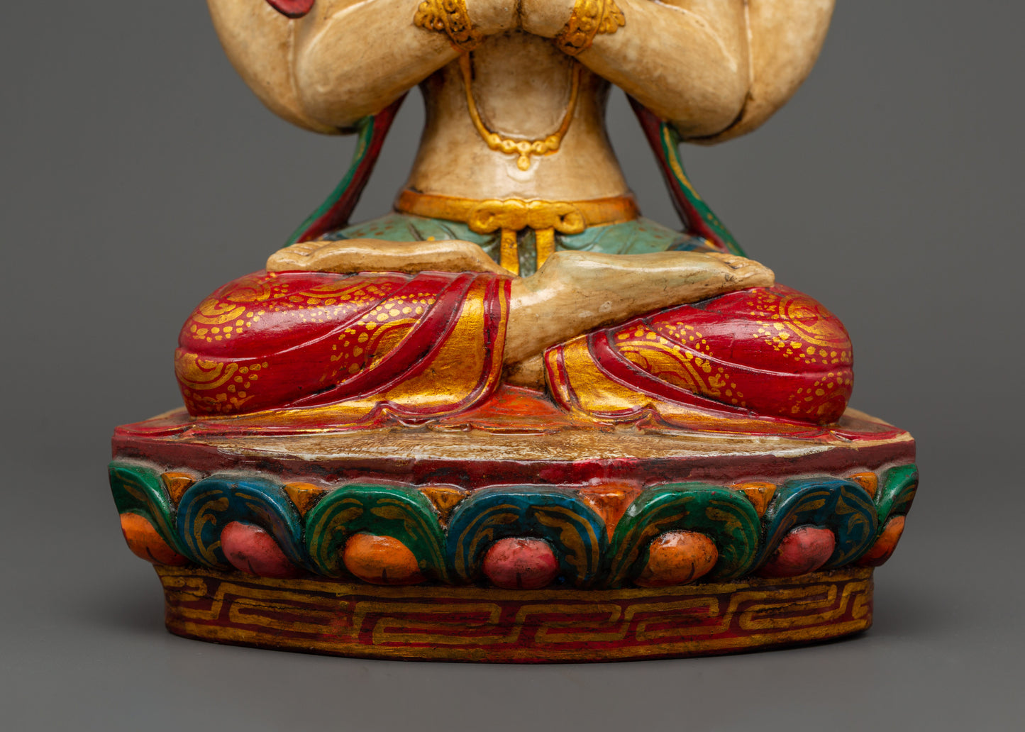 Handmade Tibetan Chenrezig Statue | Bodhisattva of Compassion