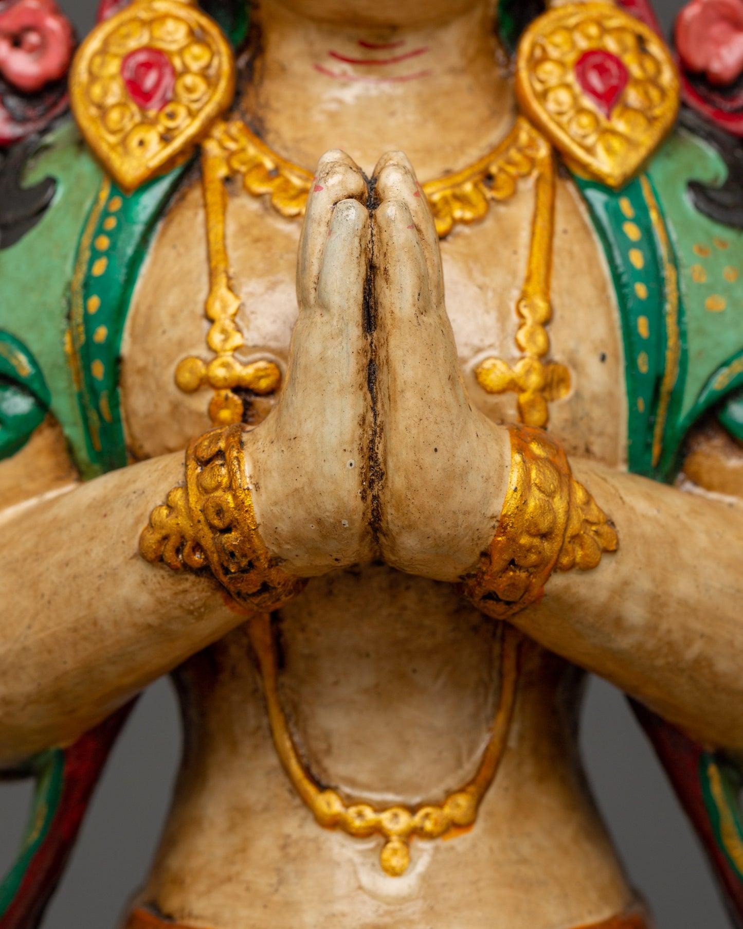 Handmade Tibetan Chenrezig Statue | Bodhisattva of Compassion