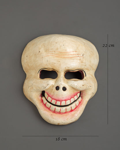 Citipati Wooden Mask | Tibetan Guardian Skull Mask