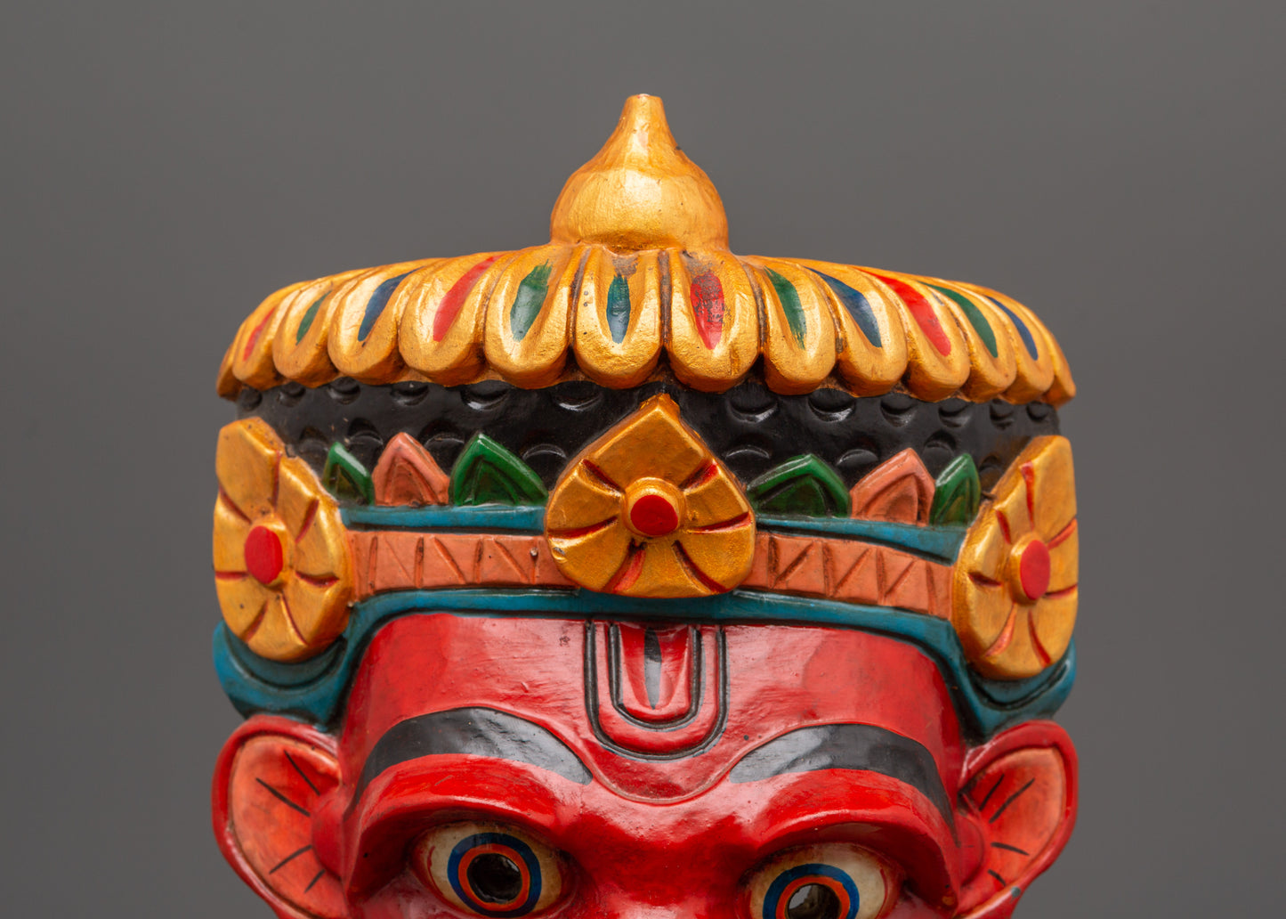 Hindu Deity Hanuman Mask | Sacred Wall Art