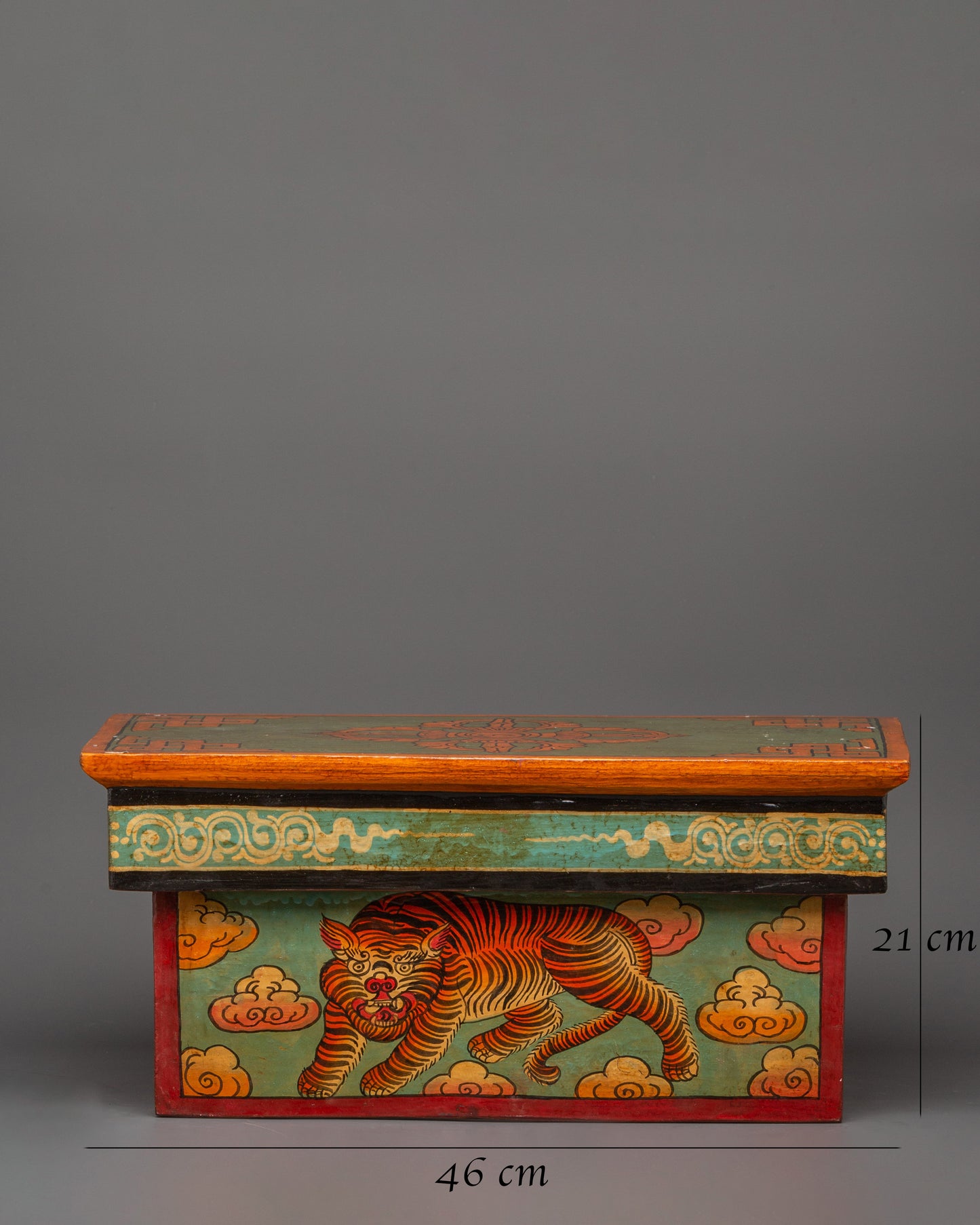 Hand-carved Folding Buddhist Table | Sacred Spiritual Decor