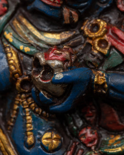 Tibetan Fierce Deity Wall Hanging | Vajrayana Protector Decor