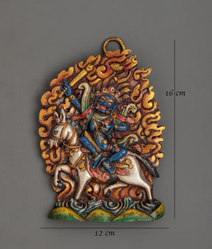 Tibetan Fierce Deity Wall Hanging | Vajrayana Protector Decor