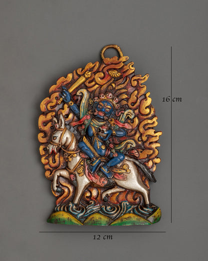 Tibetan Fierce Deity Wall Hanging | Vajrayana Protector Decor