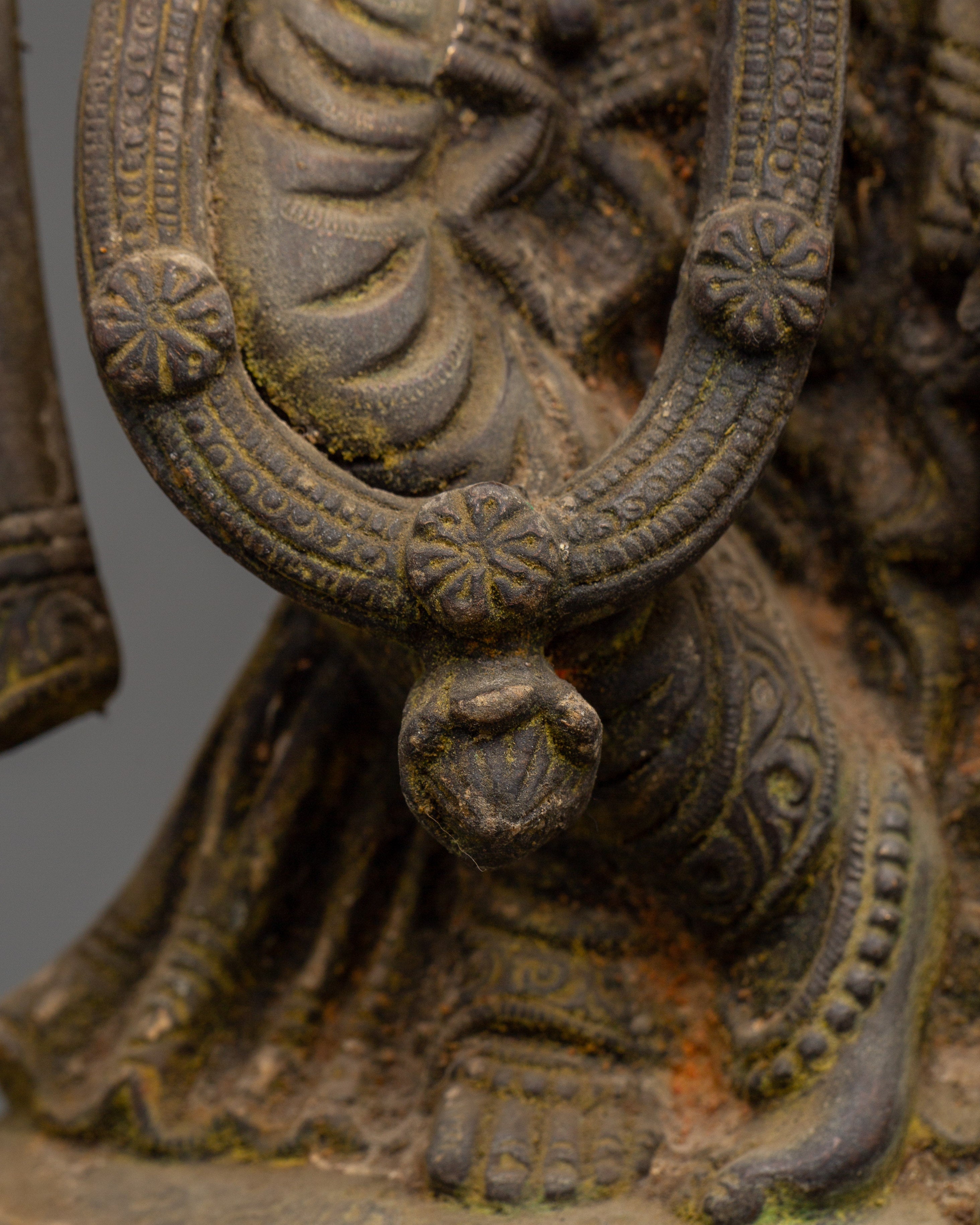Krishna and Radha Brass Statue | Handcrafted Hindu Figurine