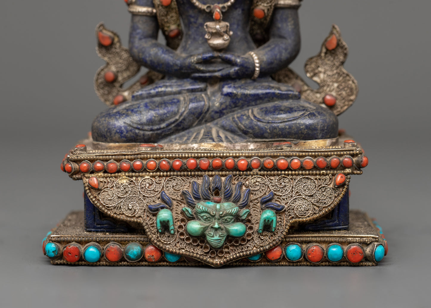 Amitayus Seated in Throne Figure | A Symbol of Longevity