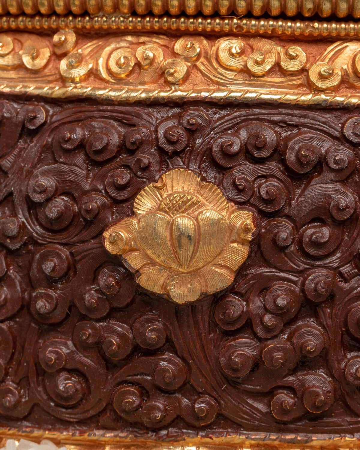 Oxidized Copper Mandala | Tibetan Sacred Wall Art
